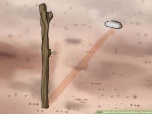 Shadow stick method part 1 - from wikihow